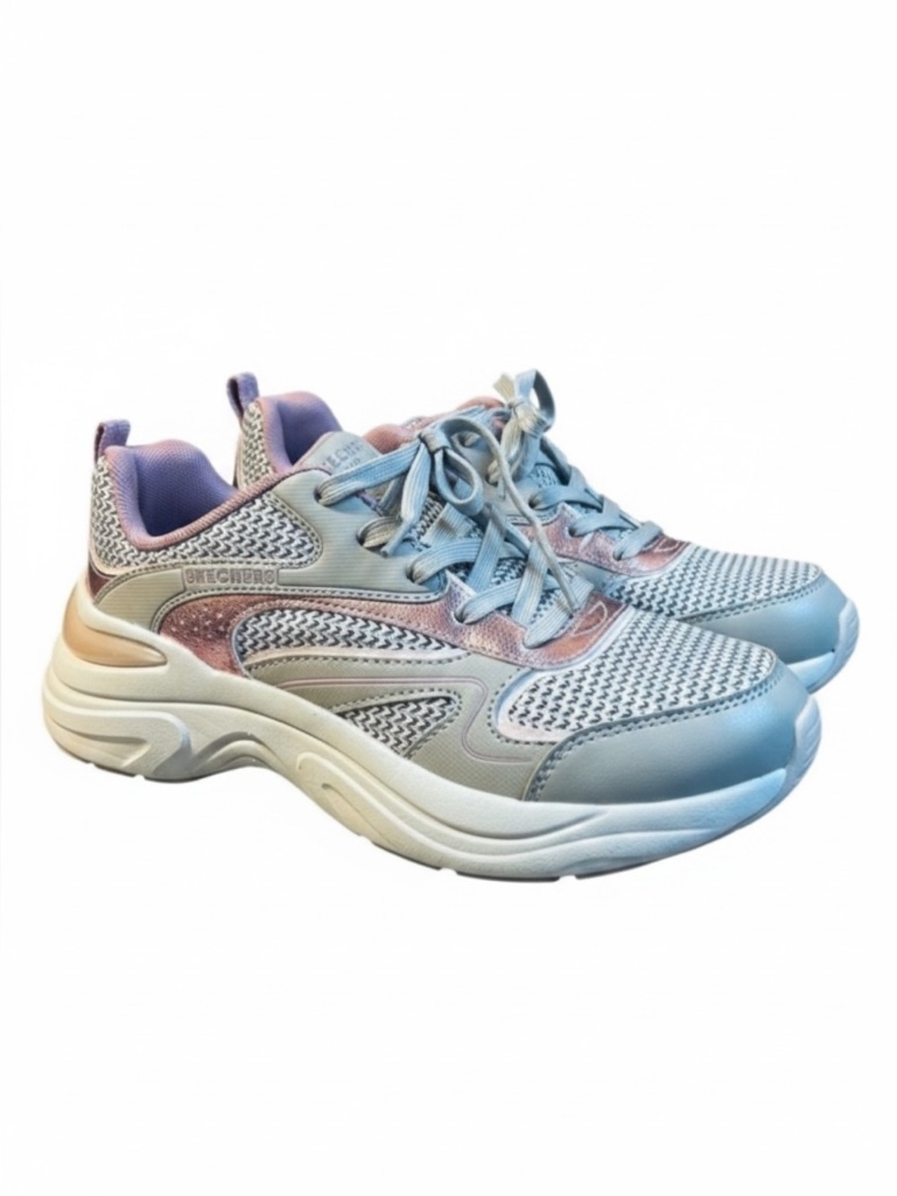 Skechers Street Hazel Metallic Soiree Sneakers – Size 8.5